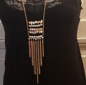 4/$25 Boho style rock beaded necklace